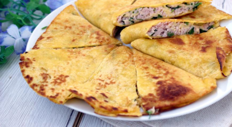 Кесаділья з шинкою І СИРОМ