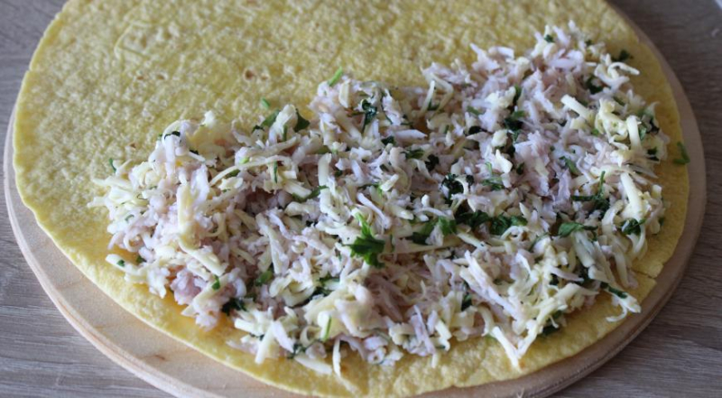 Кесаділья з шинкою І СИРОМ