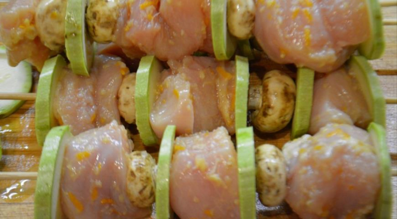 Курячі шашлички В ІМБІРНО- цитрусові МАРИНАДІ 